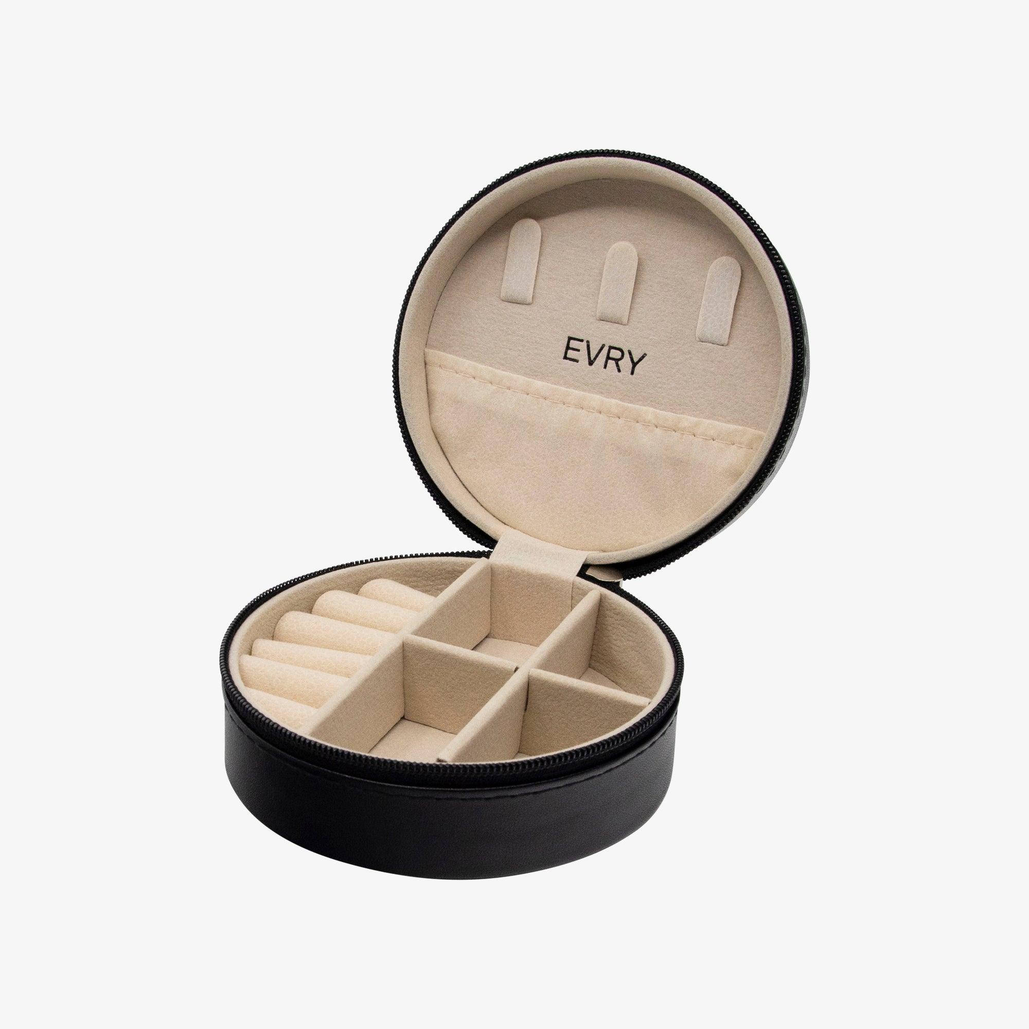 Mini Round Travel Jewelry Case - Vantage Jewelry