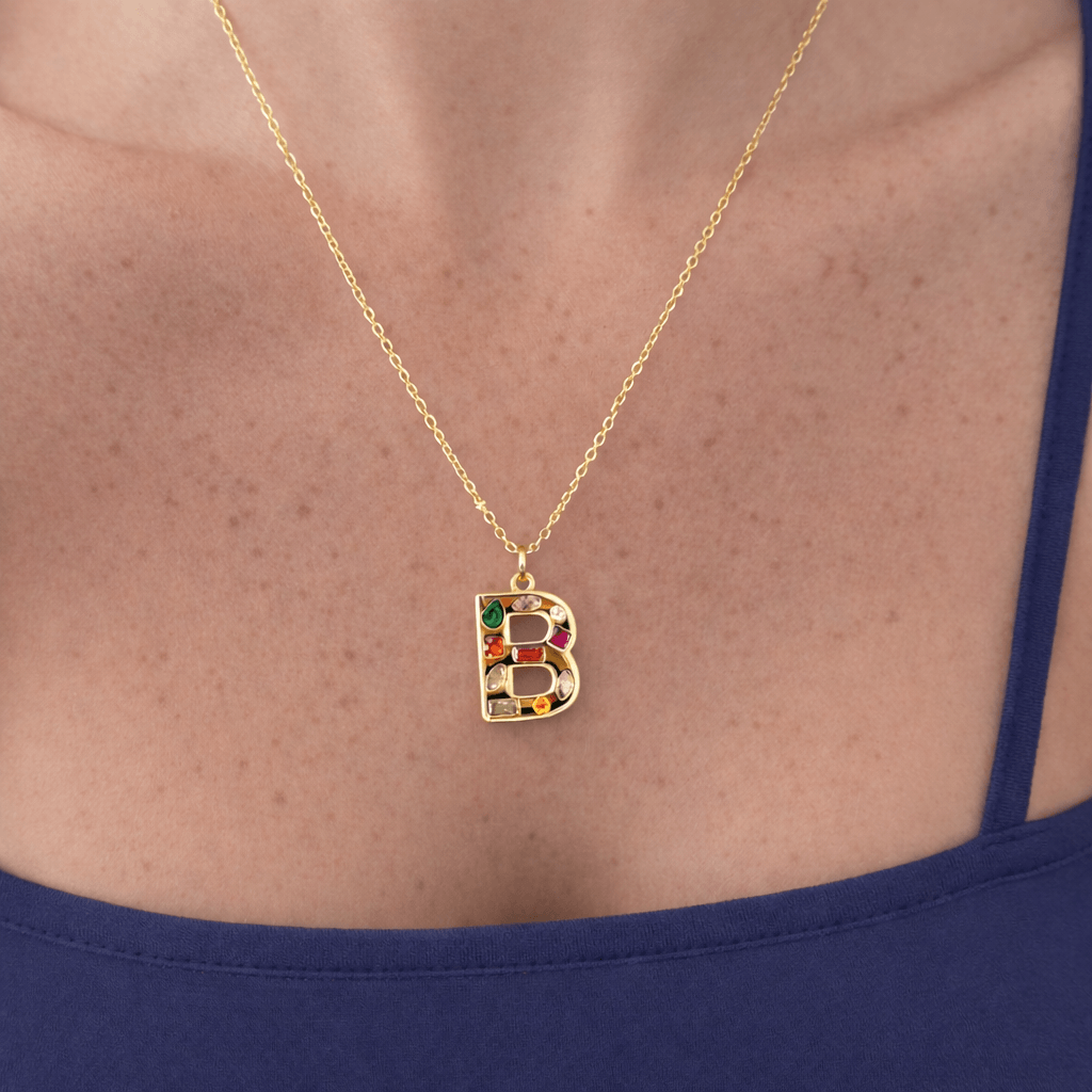 Bright Babe Initial Necklace - Vantage Jewelry