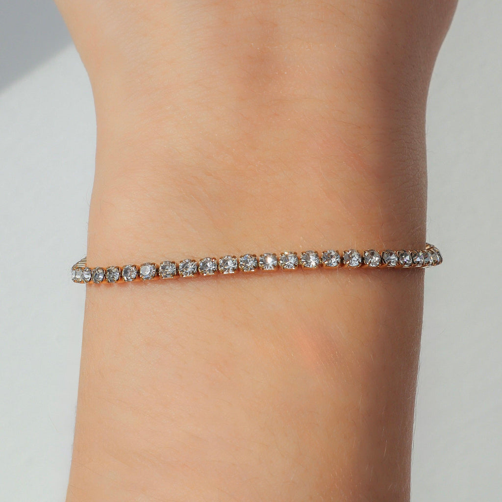 Champagne Princess Tennis Bracelet - Vantage Jewelry
