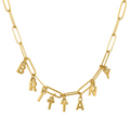 Custom/Personalized Link Letter Necklace - Vantage Jewelry