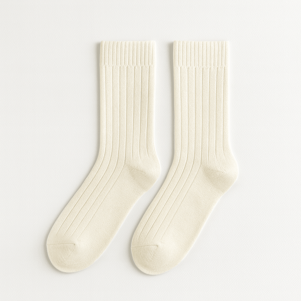 Essential Ribbed Crew Socks - Vantage Jewelry