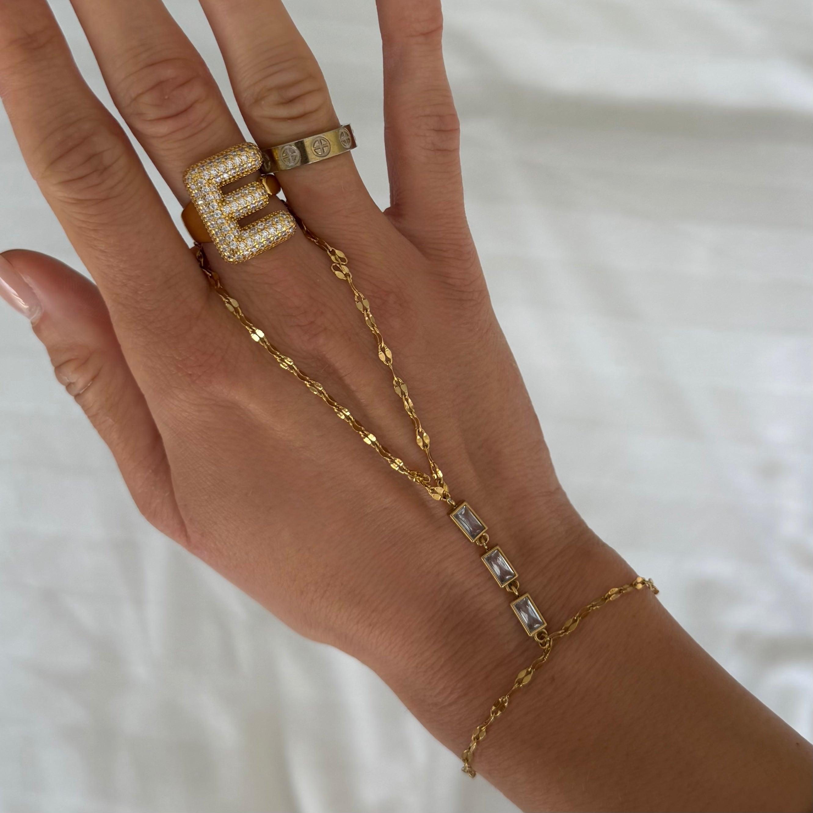 Golden Babe Hand Chain - Vantage Jewelry