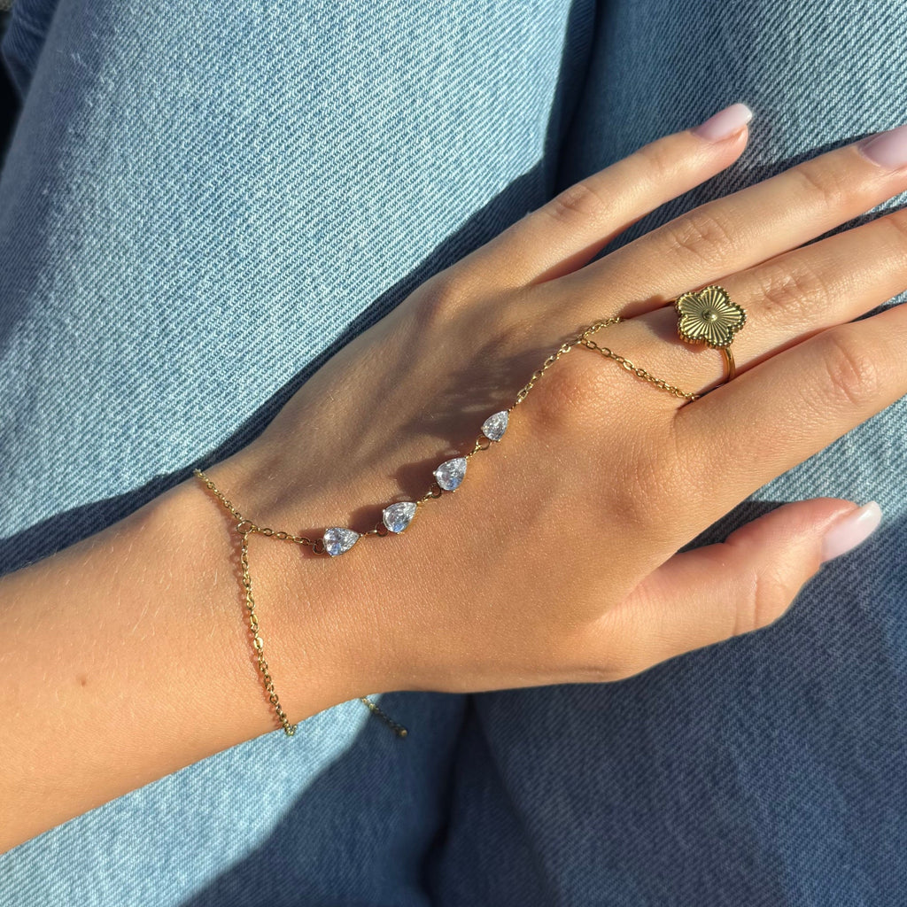 Glow Girl Hand Chain - Vantage Jewelry