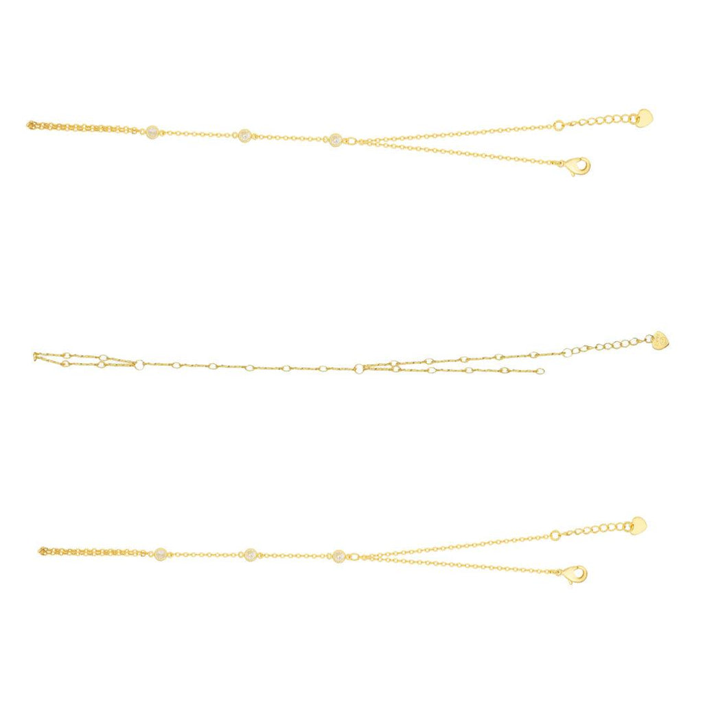 TikTok Shop Viral Hand Chain Bundle : 3 Piece Hand Chain Bundle - Vantage Jewelry