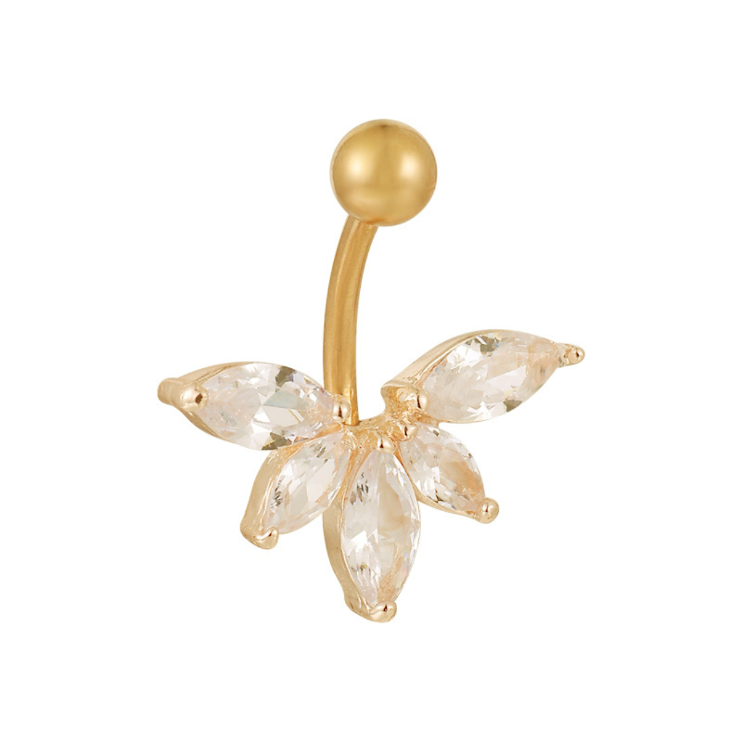 Lotus Belly Ring - Vantage Jewelry