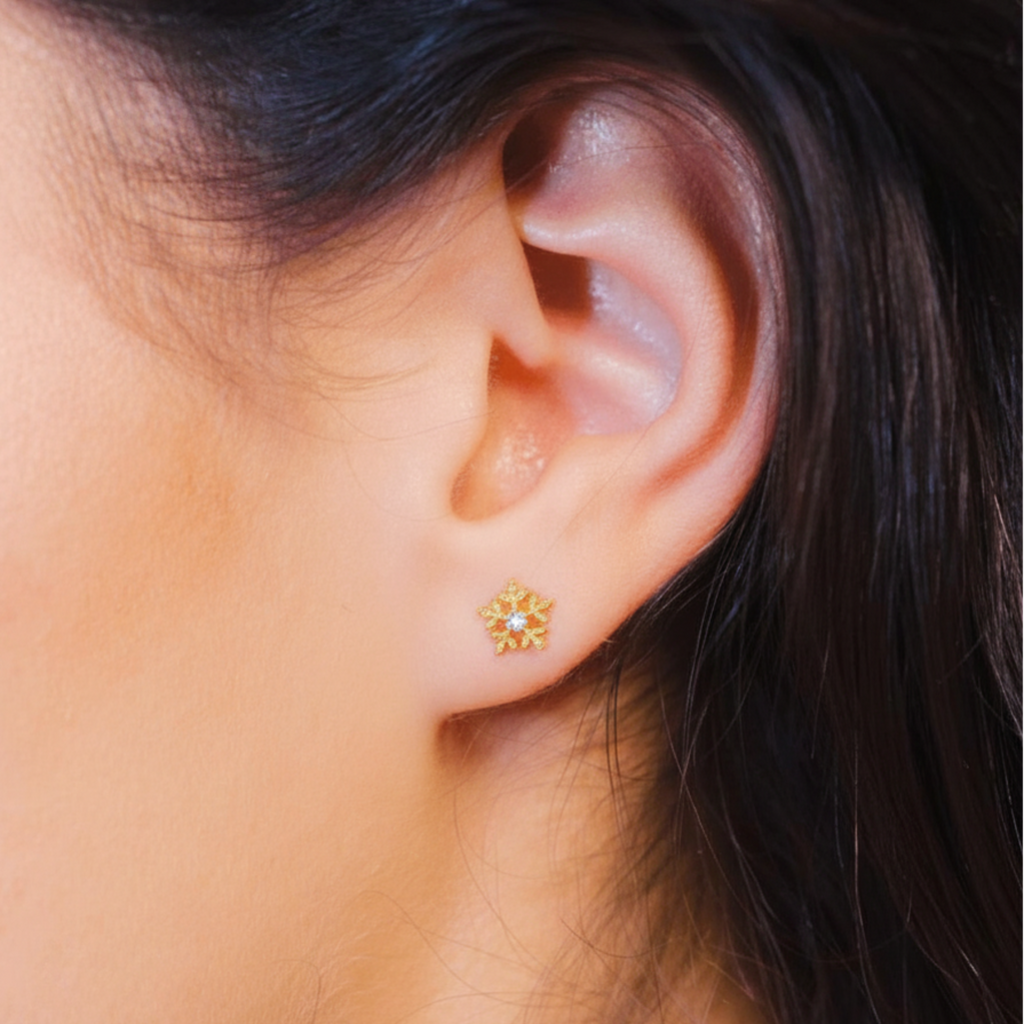 Snowflake Studs - Vantage Jewelry