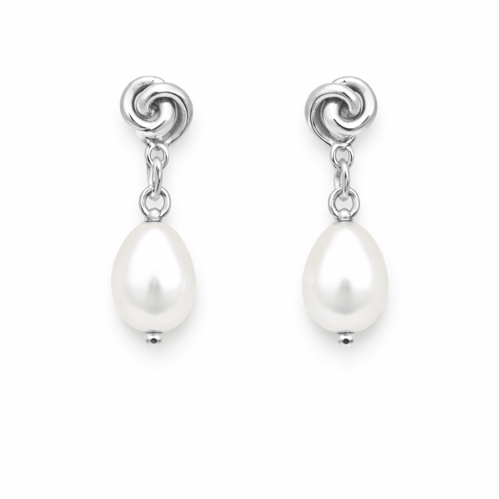 Pearl & Swirl Earrings - Vantage Jewelry