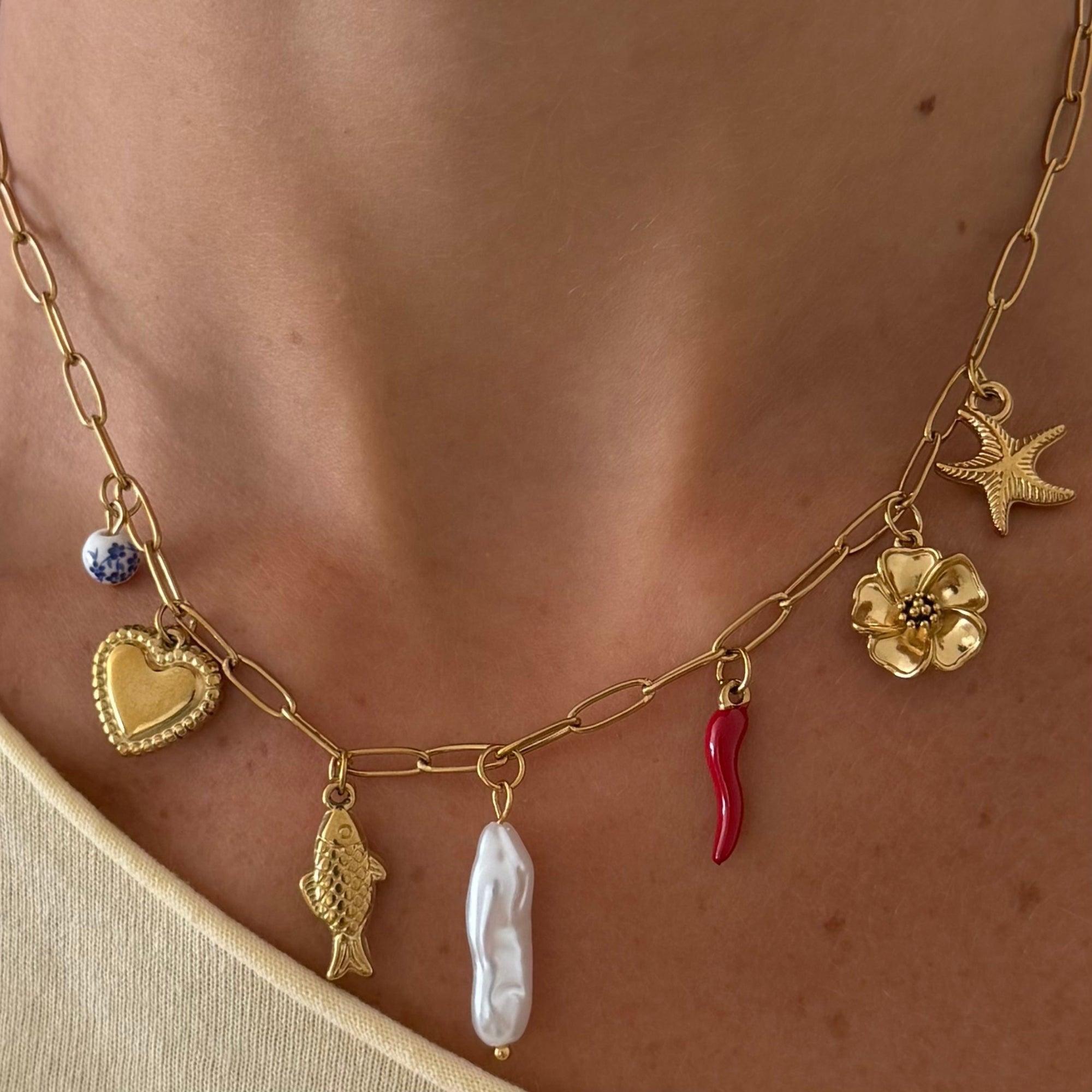 Saltwater Babe Charm Necklace - Vantage Jewelry